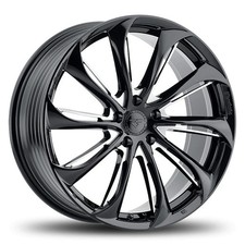 Rock Forged Ff25 Wheel 20x8.5 38 5x114.3 73.1 Black Single Rim