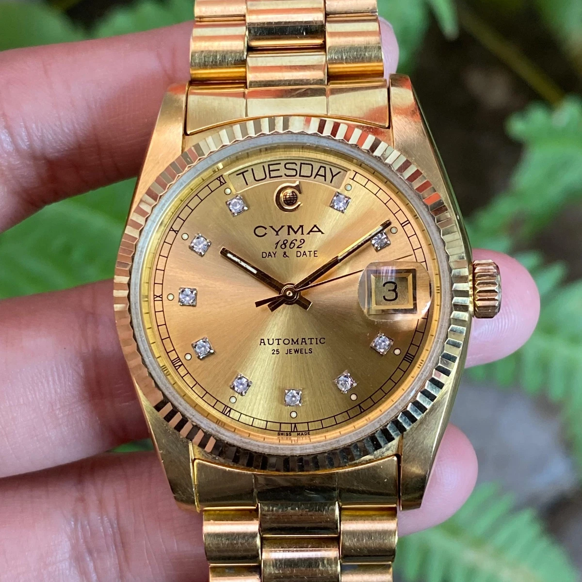 Cyma Gold Plated Band Men Wristwatches for sale | eBay
