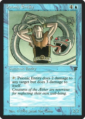 Psionic Entity Legends NM Blue Rare MAGIC THE GATHERING MTG CARD ABUGames