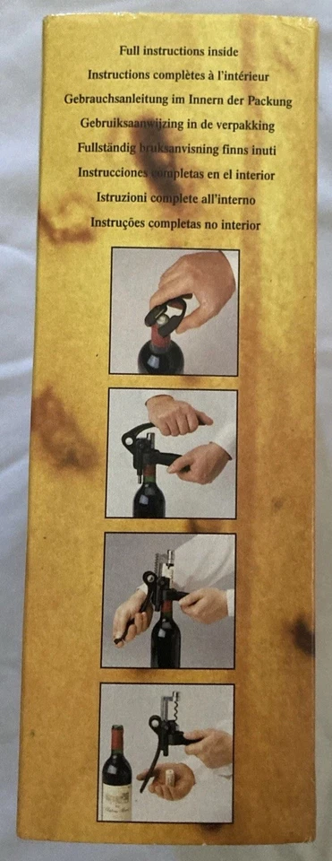 Vintage Le Creuset Screwpull Lever Model Set Wine Cork Opener Cutter - Image 2 of 4