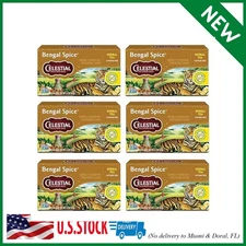 Pack of 6 Celestial Seasonings Bengal Spice Herbal Tea, Caffeine Free, 20 Tea Ba