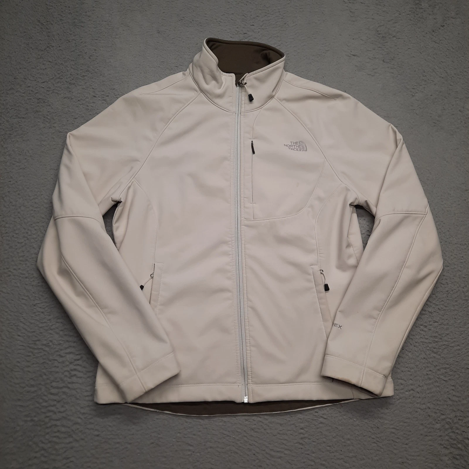 OFF WHITE The North Face Apex Bionic Giacca Donna Grande Off White Foderata in Pile Softshell