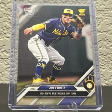 2024 Topps Now Rookie Cup  Joey Ortiz RC #RC-4 Milwaukee Brewers