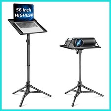 Projector Stand Tripod, 56 Inch Height Adjustable Laptop Stand with 16x11 Inc...