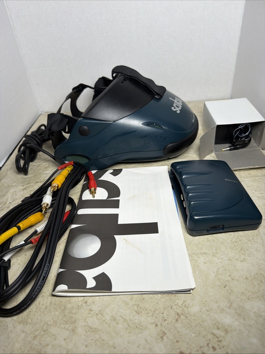 PHILLIPS SCUBA VR GAMING HELMET VIV100 Magnavox With Box N64 PC
