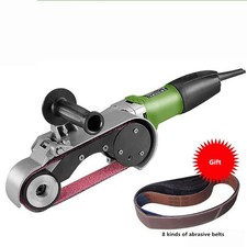 220V Stainless steel round tube Drawing Polishing Grinding machine Belt sander Y