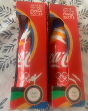 2 Coke Cola 2012 Aluminium Bottles -Olympic Games Editions-Collectible, Unopened