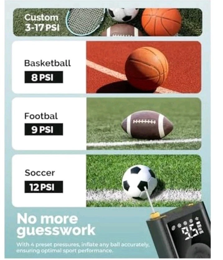 ETENWOLF Sports Mate P300 Electric Ball Pump Inflation & Deflation - image 2 of 4