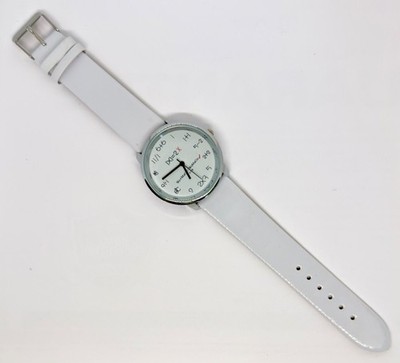 Vtg Unisex Math Themed Watch Silver Face #1111