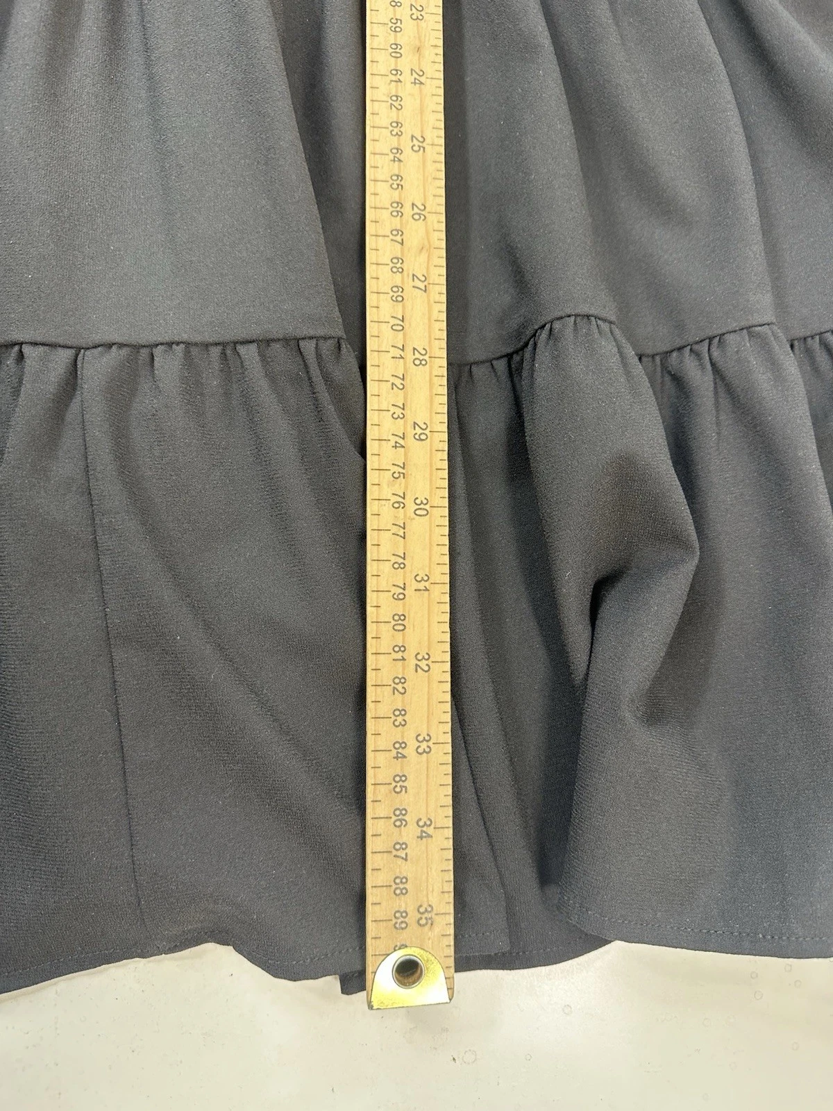 Abito Pomander Place Tuckernuck taglia grande nero Kenzo popeline con volant a strati