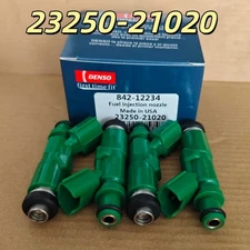 4Pcs Denso Denso Fuel Injectors 23250-21020 for 2000-09 Toyota Prius Scion