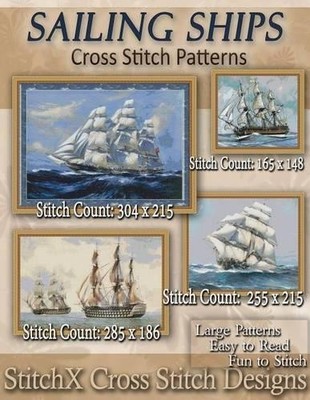 Tracy Warrington Stitchx Sailing Ships Cross Stitch Patterns (Taschenbuch)