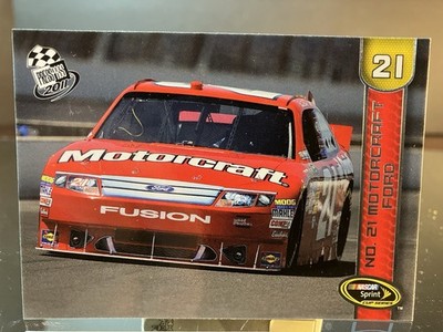 Bill Elliott #21 Motorcraft Quick Lane Press Pass 2011 Card #65