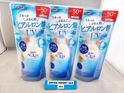 3 X Skin Aqua Super Moisture Gel UV Sonnenschutz 140g Large size Pump ROHTO