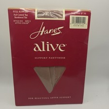 Hanes Alive Support Pantyhose Style 810 Size E Little Color