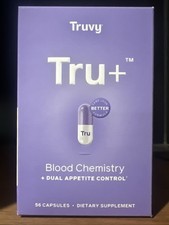 Truvy TRU+ for Blood Chemistry & Dual Appetite Control 56 Capsules - New/Sealed!