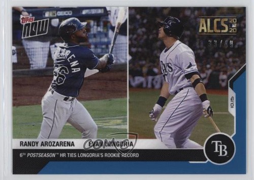 2020 Topps Now 420 Randy Arozarena / Evan Longoria
