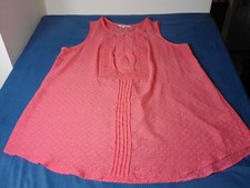 Daniel Rainn Womens 1X Coral Pink Sleeveless ...