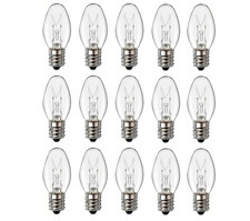 24 Pack C7 Night Light Bulbs, 15 Watt Bulbs 15 Watts, Clear...