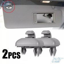 Pair Sun Visor Clip Holder Hook Grey For Audi A3 A4 Q5 B6 B7 S4 S5 Tt 8u0857562a