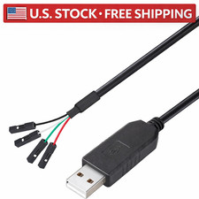 USB to TTL Serial Adapter Cable FOR 3.3V TX RX 4-Pin PL2303