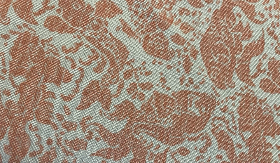 Tablecloth Tommy Hilfiger burnt coral Koi Fish pattern Round 70” Summer - Image 2 of 4