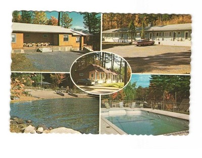 Nous Parlons Francais York Motel Lake George NY vintage postcard unposted