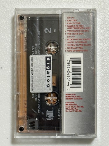 Morbid Angel Covenant Cassette Tape Original 1993 Giant Records Explicit Lyrics - Foto 2 di 7