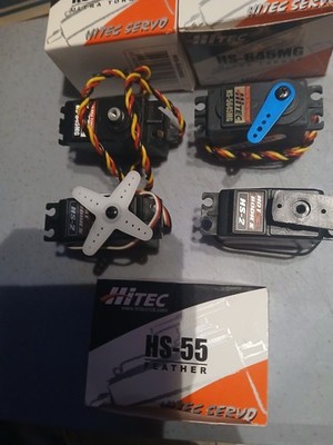 hitec hs-5645mg 2- Hot Bodies HS-2. One HS-2 Used.  1- Hitec HS-55