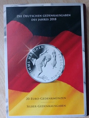 Münzfolder 2018 für 5 x 20 Euro   und Gold-Ausg. Gedenkmünzen Set MDM BRD Folder