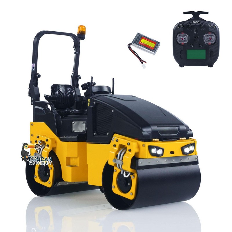 1/14 Metal RC Electric Road Roller BOM BW120AD RTR RC Vehicle Model ST8 Radio