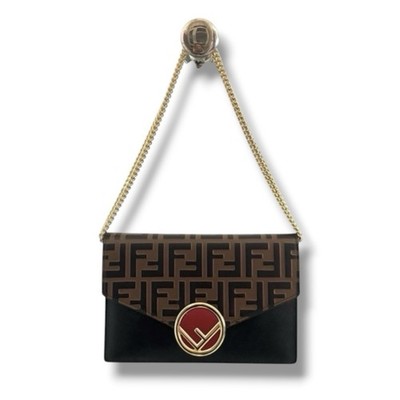 FENDI Vitello Cruise F Bi-Color FF 1974 Embossed Monogram Bag