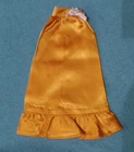 Vintage Barbie Clothes - MOD Era Barbie 8689 Long Gold Satin Skirt
