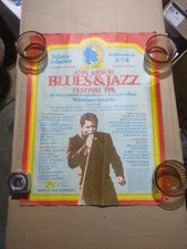 ORIGINAL 1974 ANN ARBOR BLUES & JAZZ FESTIVAL POSTER FEATURING JAMES BROWN