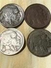 buffalo nickels, 4 ea