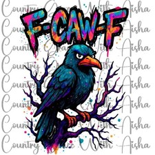 Sublimation Print FcawF Crow Ready To Press Paper Ink Heat Transfer