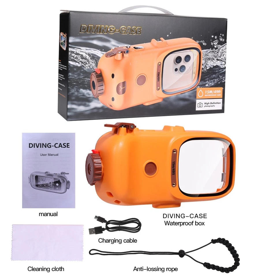 Universal Waterproof Diving Bluetooth Camera Phone Case Cover with Power Display - Image 2 of 4