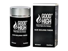 Good High Hair Building Fibers absolutely Natural and unnoticeable Black -25gm