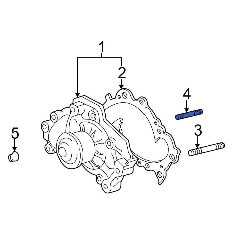 For Lexus ES330 2004-2006 Lexus 9012608012 Engine Water Pump Stud Foto 3 de 3