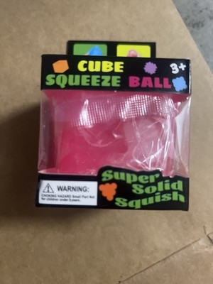 Super Solid Squish Cube Squeeze Ball Sensory Toy Pink 3+ Years