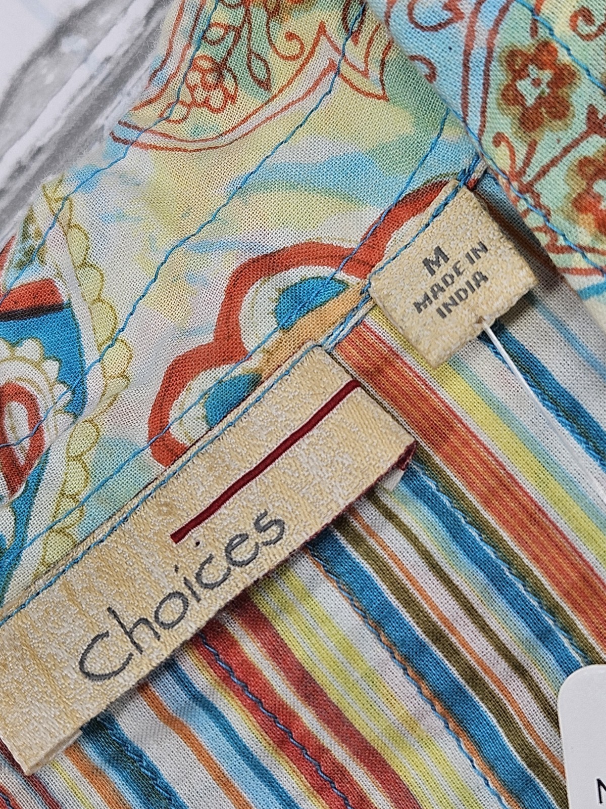 Choices Reversible Cotton Jacket Shell Buttons Fl… - image 14