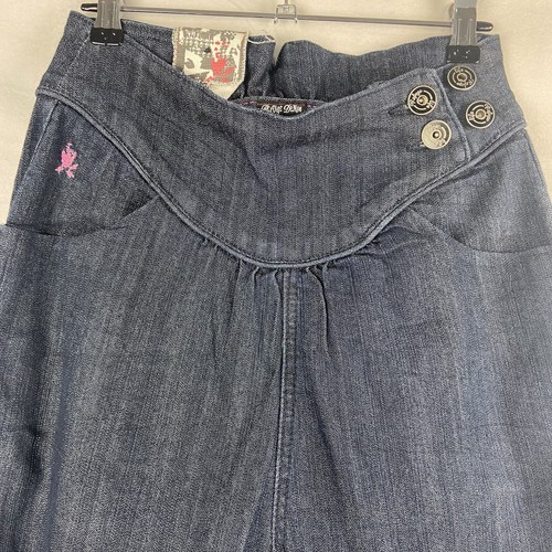 Refuge Denim High Waist Women's Stretch Adjustable Button Buckle Jeans Size 10 - Picture 3 of 10