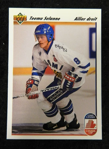 1991 UPPER DECK HOCKEY #21 TEEMU SELANE RC FRENCH HIGH GRADE i