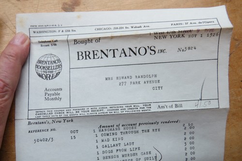 BALBACH SCHMELZEN UND VERFEINERN CO 3-BRENTANOS BUCHHÄNDLER QUITTUNGEN BÜCHER 1926 - Bild 15 von 18