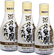 Taishi Foods Tofu Sauce (Soy Sauce Seasoning / 200ml x 3 bottles) Dried Bonito