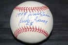 RAREST RUBEN GOMEZ SIGNED BASEBALL AUTO OMLB "1954" WORLD SERIES GIANTS BAS*****