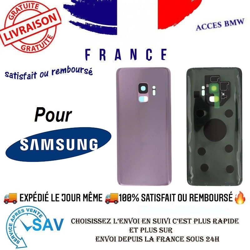 ✅ Cache Batterie Violet Pour Samsung Galaxy S9 (G960F) ✅ - Photo 1/1