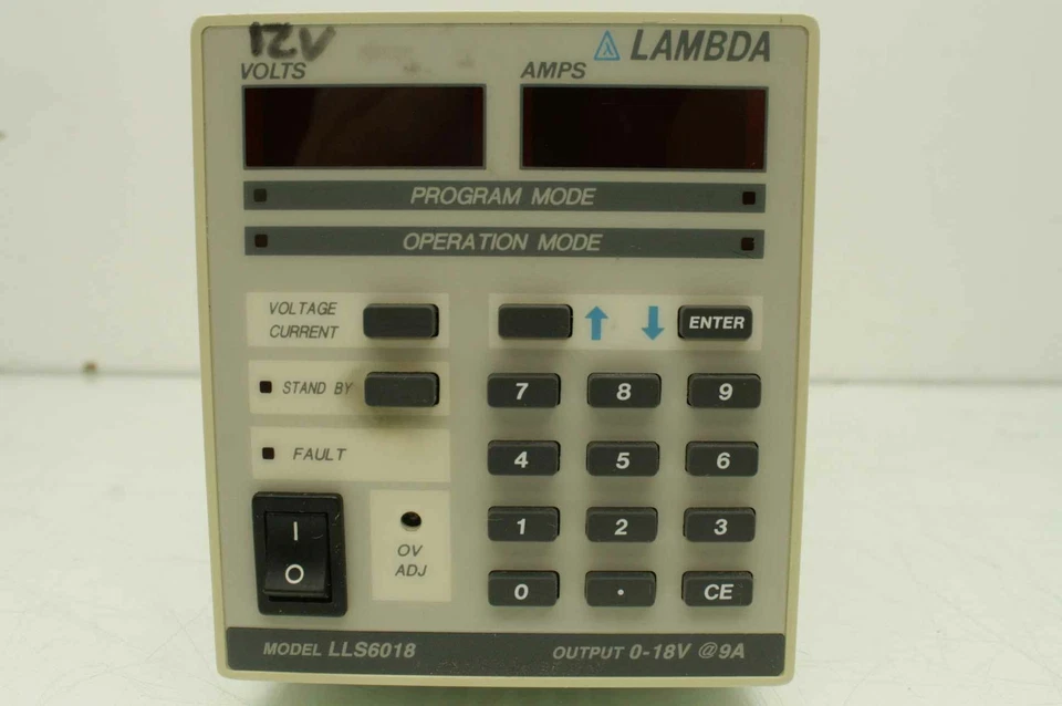 Lambda Regulated DC Power Supply LLS6018, 0-18V @ 9A - Image 2 of 4