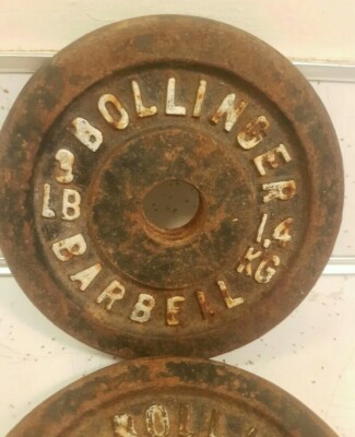 PAR OF BOLLNGER 25 LB. STANDARD Sze BARBELL Weght Plates Olympc