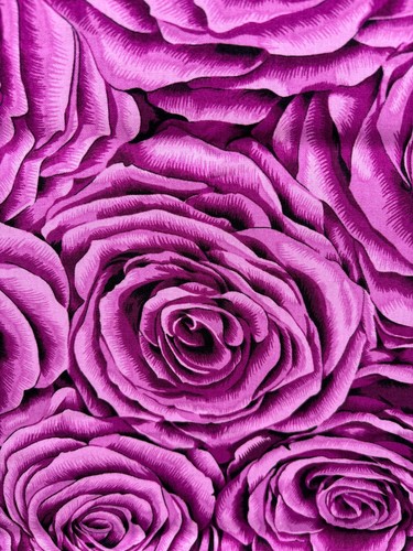 36" x 44" Twilight Garden by Fabric Freedom in London England (Floral) - Picture 5 of 9